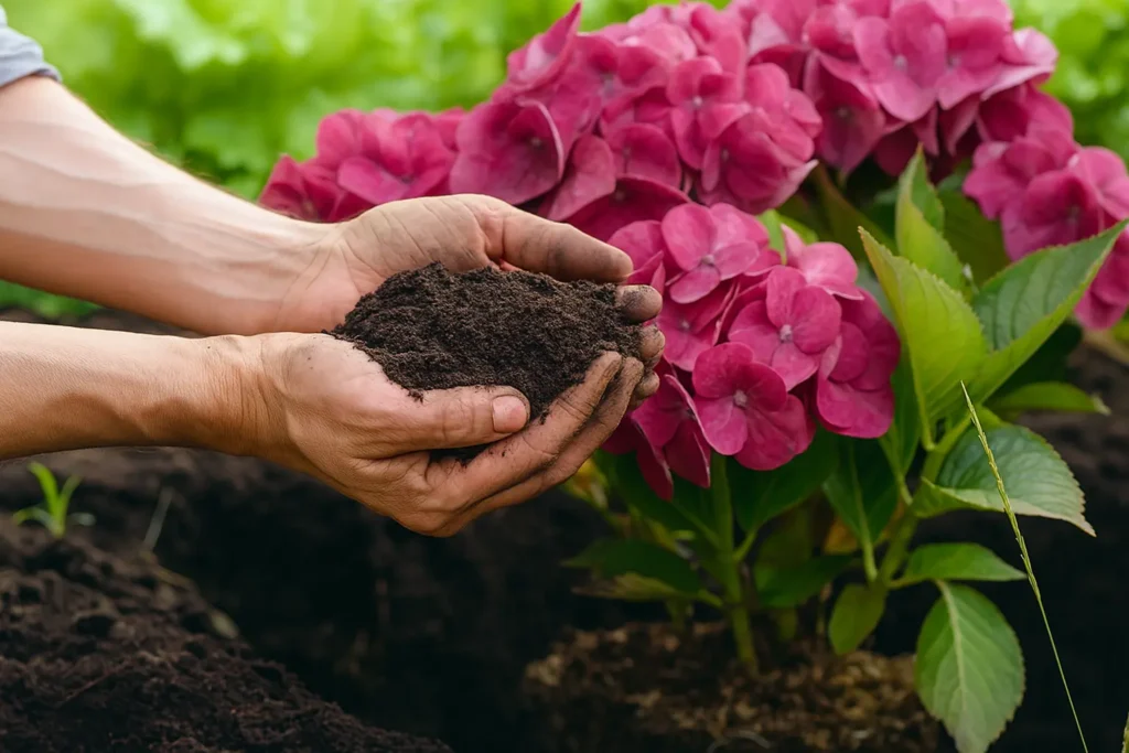 Le sol idéal pour des racines d'hortensia vigoureuses