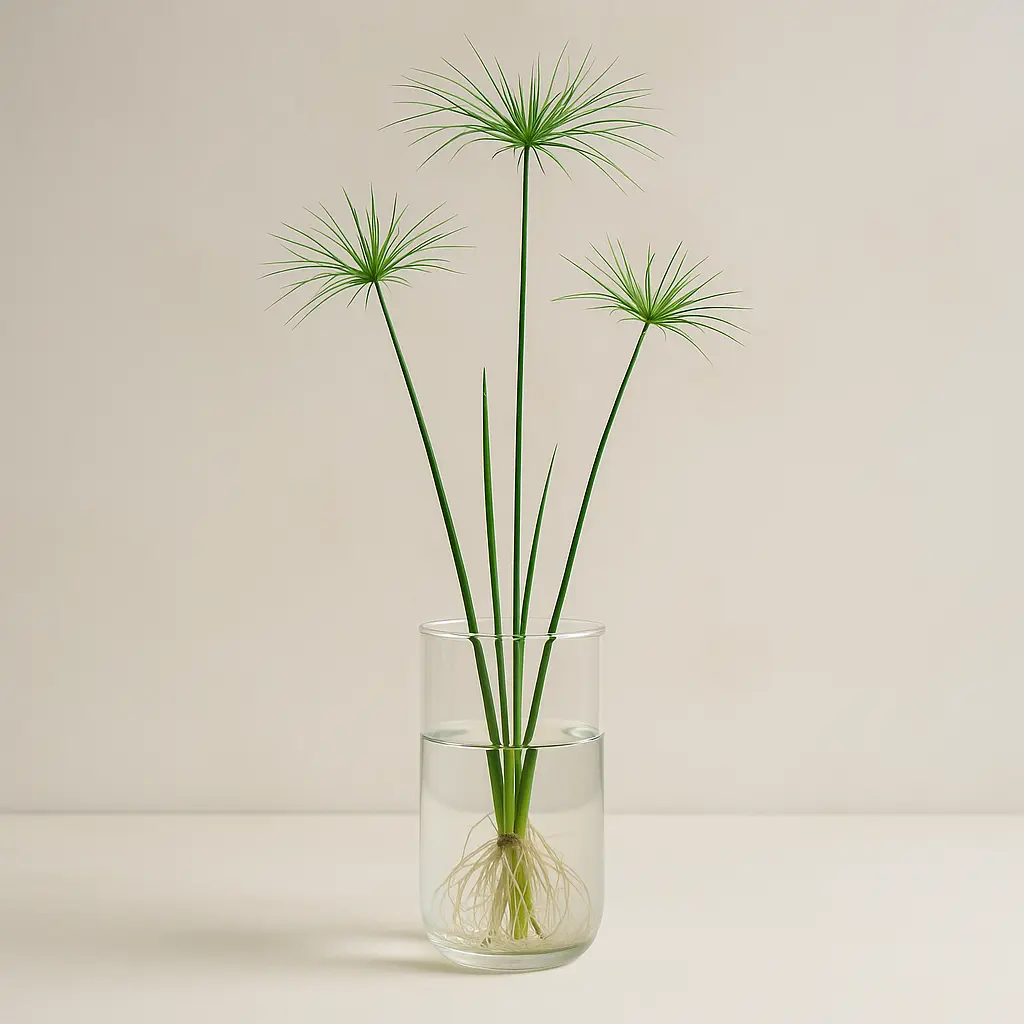Planter un papyrus dans l'eau pour révéler toute sa splendeur